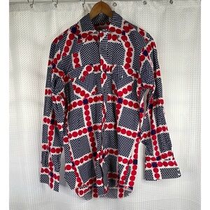 H Bar C Vintage Ranchwear Shirt Pearl Snap Buttons Western Show Shirt Rodeo Sz L